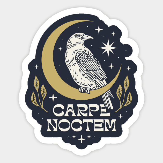 Carpe Noctem Sticker by mscarlett